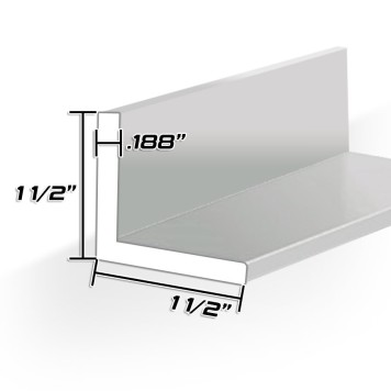 1 1/2" X 1 1/2" X 3/16' Angle - 20ft