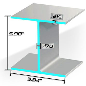 6 X 9# WF BEAM