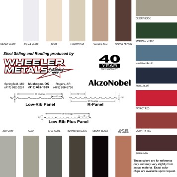 Colored - 40 Year Paint Warranty