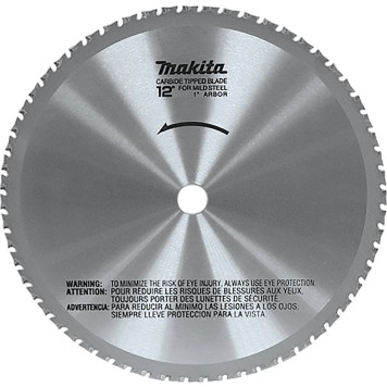 MAKITA 12" (60T) Carbide-Tipped Metal Cutting Blade, Ferrous Metal