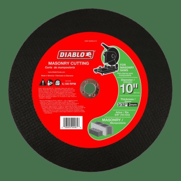 DIABLO 10" X 3/32" Masonry Cut Off Disc