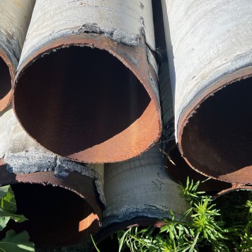 16" X .250 USED PLASTIC WRAP PIPE