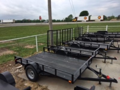 Trailers & Accessories - 6' x 10' STD TRAILER - ANGLE RAIL - NEW TIRES