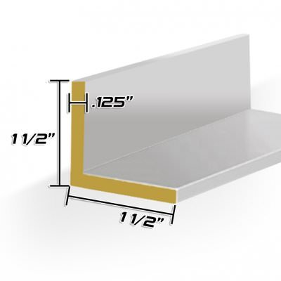 Pre-Cut 10' Material - 1 1/2" X 1 1/2" X 1/8'' ANGLE - 10FT