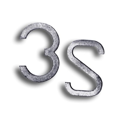 Ornamental Letters & Numbers - 5" Cast Iron Numbers