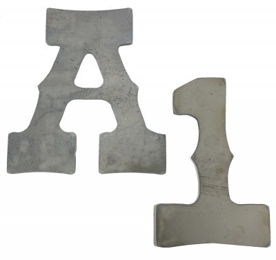 Ornamental Letters & Numbers - 8" Western Cutout Letters