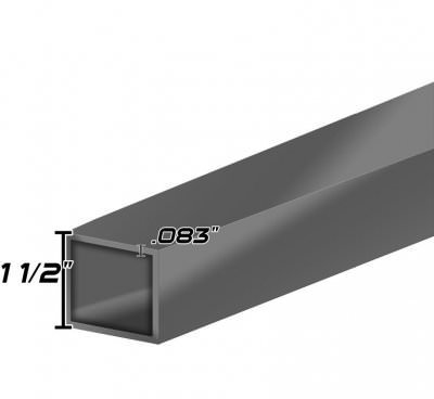 Pre-Cut 4' Material - 1 1/2 X 14GA SQ TUBE - 4FT