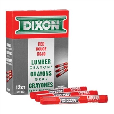 Measuring & Marking Tools - Dixon Ticonderoga Red Lumber Crayon