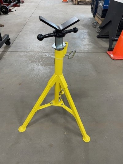 Pipe Stands - TALL FIXED JACK STAND/V-HEAD YELLOW