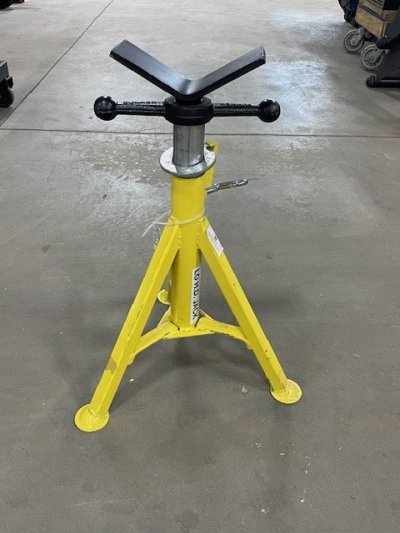 Pipe Stands - SHORT FIXED JACK STAND/V-HEAD YELLOW
