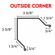 R-Panel Trims - Outside Corner