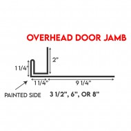 R-Panel Trims - Over Head Door Jamb 8"