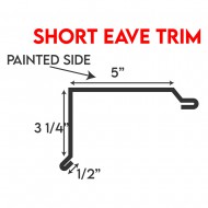 R-Panel Trims - Short Eave Trim
