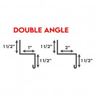 Low Rib Trims - Double Angle 1"