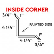 Low Rib Trims - Inside Corner Trim