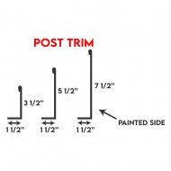 Low Rib Trims - Post Trim 3 1/2"